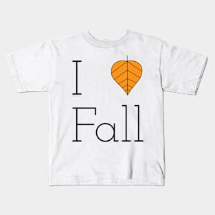 I Love Fall T-Shirt Kids T-Shirt